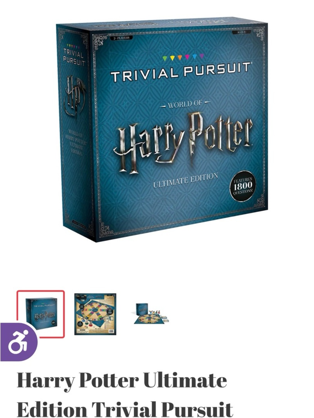 Trivial Pursuit Harry Potter Ultimate Edition Board Game - Teal
